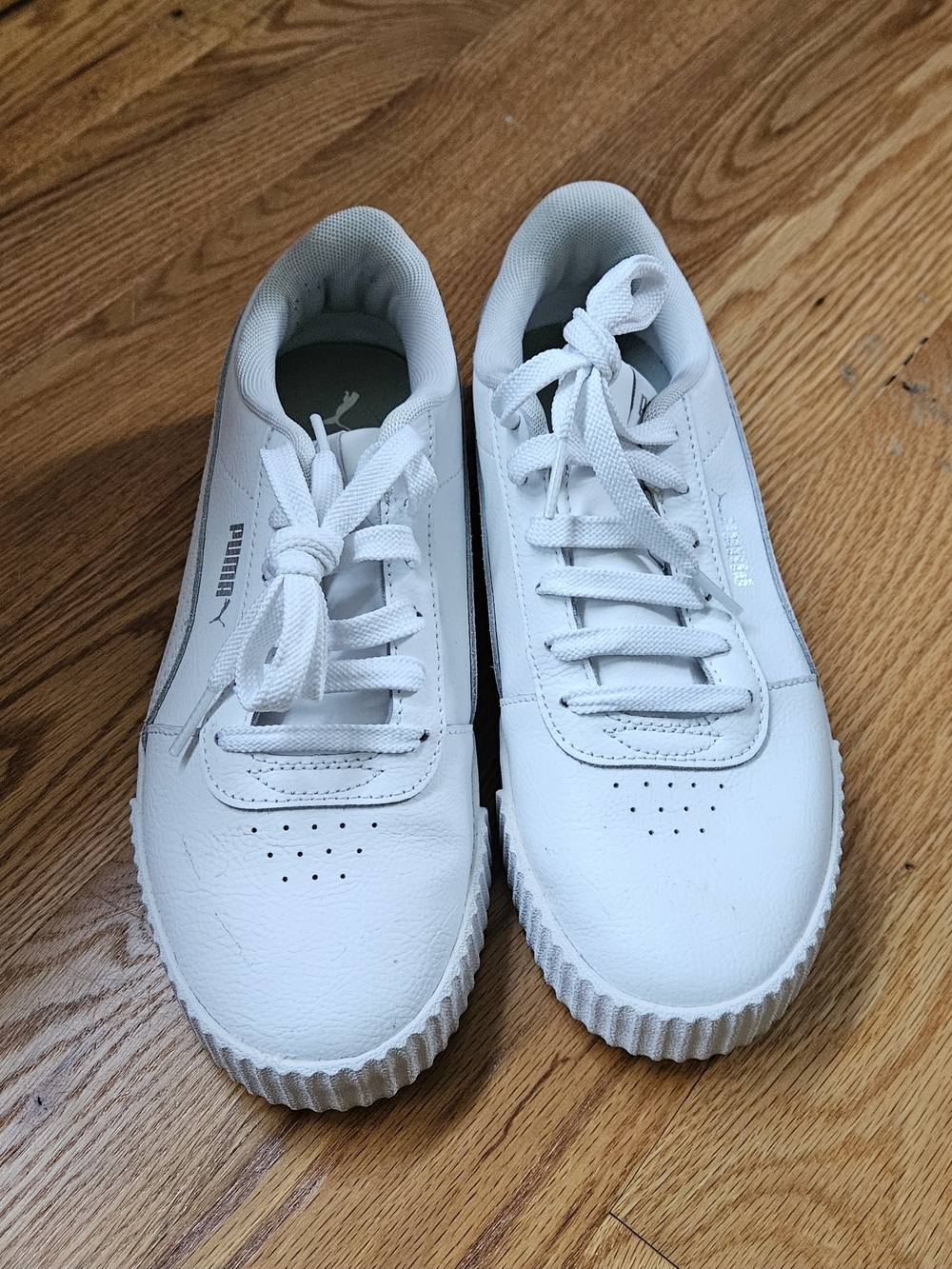 Puma White Classic Platform Sneakers